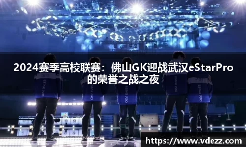2024赛季高校联赛：佛山GK迎战武汉eStarPro的荣誉之战之夜